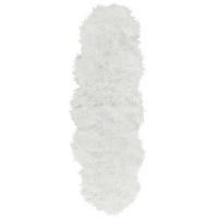 KUNSTSCHAFFELL-TEPPICH Mamungari 180/60 cm - Weiß, Kunststoff (60/180cm) - Beliani
