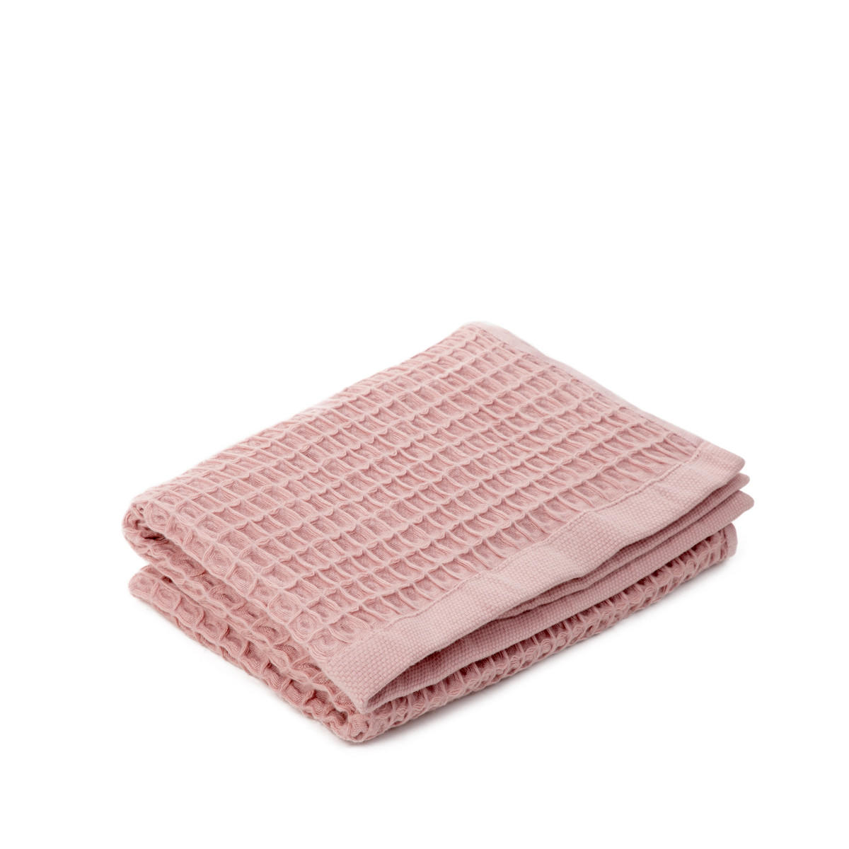 BADETUCH Vaffel rosa 70/130 cm - Rosa, Textil (70/130cm) - Homla