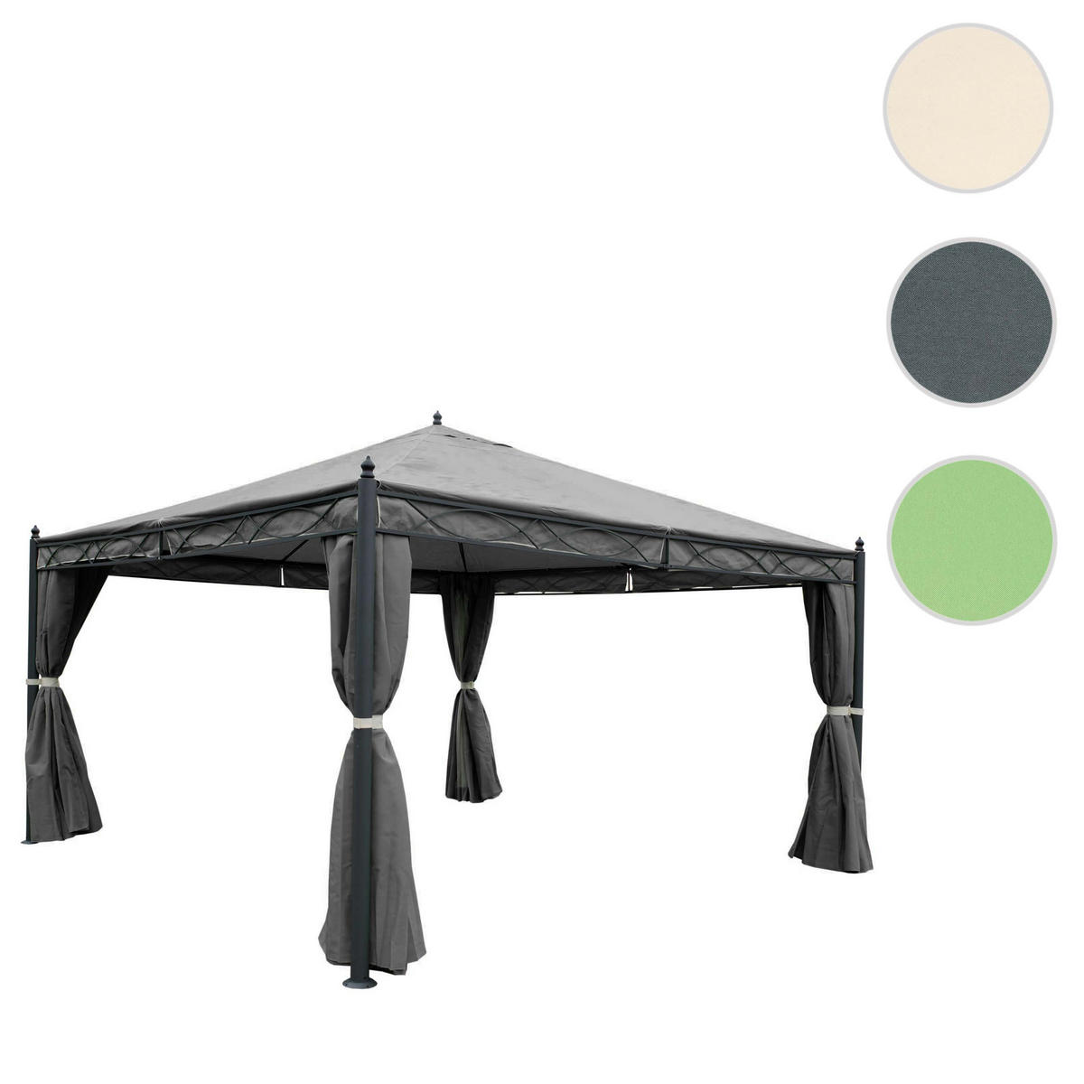 PERGOLA CALPE I Grau - Grau, Metall (400/290/400cm) - MCW