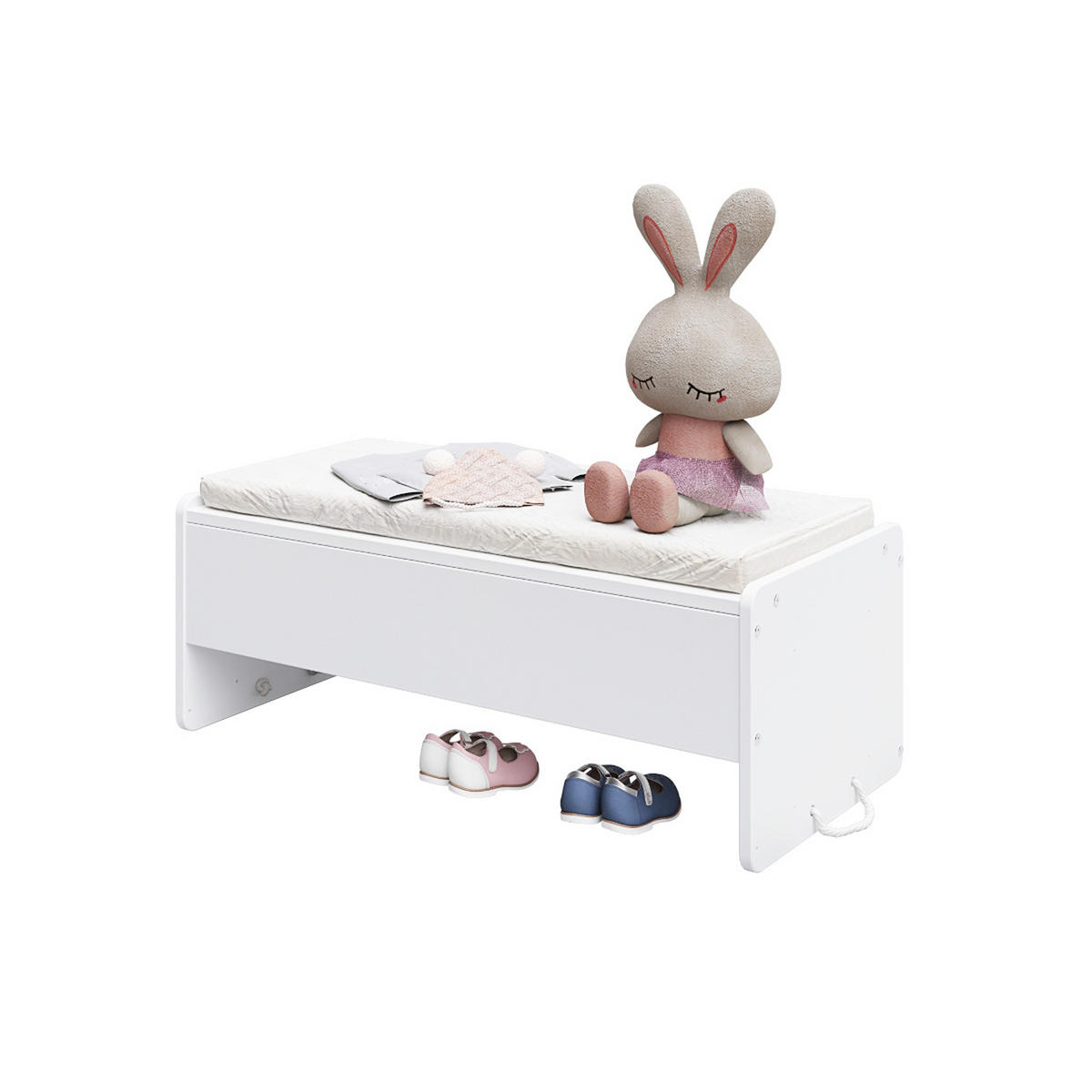BEISTELLBETT Ornella, Wiege 5 in 1 inkl. Matratze Weiß - Weiß, Holz (40/90cm) - Premiers Moments