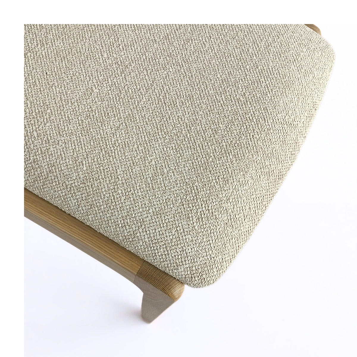 ESSZIMMERSTHUHL Oslo, Natur Massiveiche + beiger Stoff - Beige, Holz (52/45cm) - WOODEK