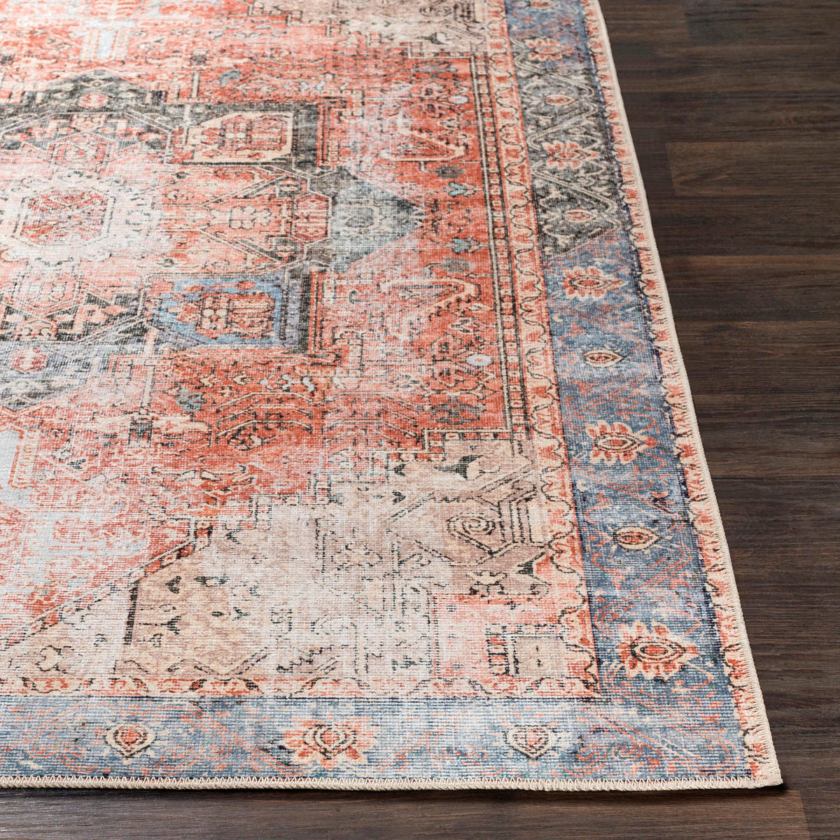 TEPPICH Maschinenwaschbar 200/275 cm Red - Orange, Naturmaterialien/Textil (200/275cm) - LIVABLISS