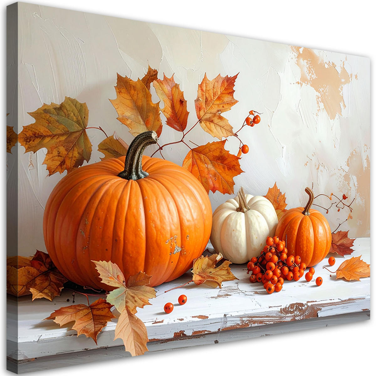 LEINWANDBILD Natur und Botanik 60x40cm - Orange, Textil (60/40cm) - Feeby