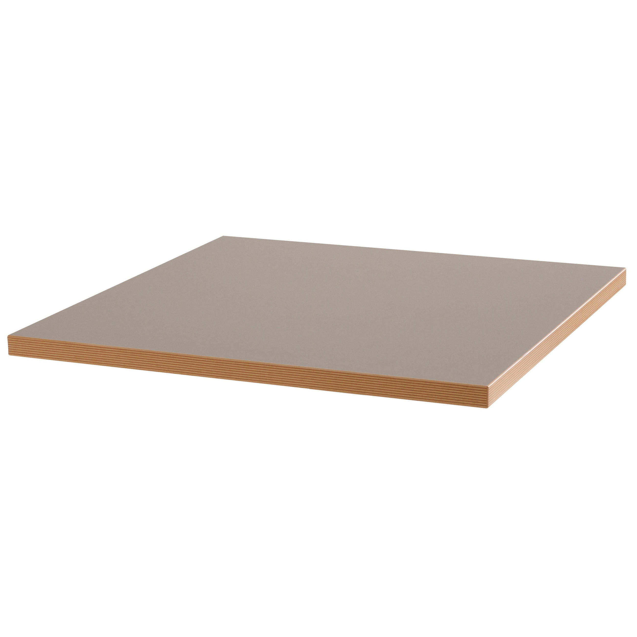 Oviala Tischplatte Taupe 60x2.5x60 cm