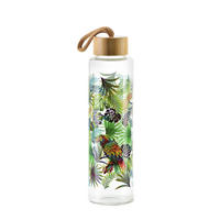 TRINKFLASCHE Hollie Grün 7/7/24 cm Glas - Dunkelgrün, Glas (0.6L) - Mondex