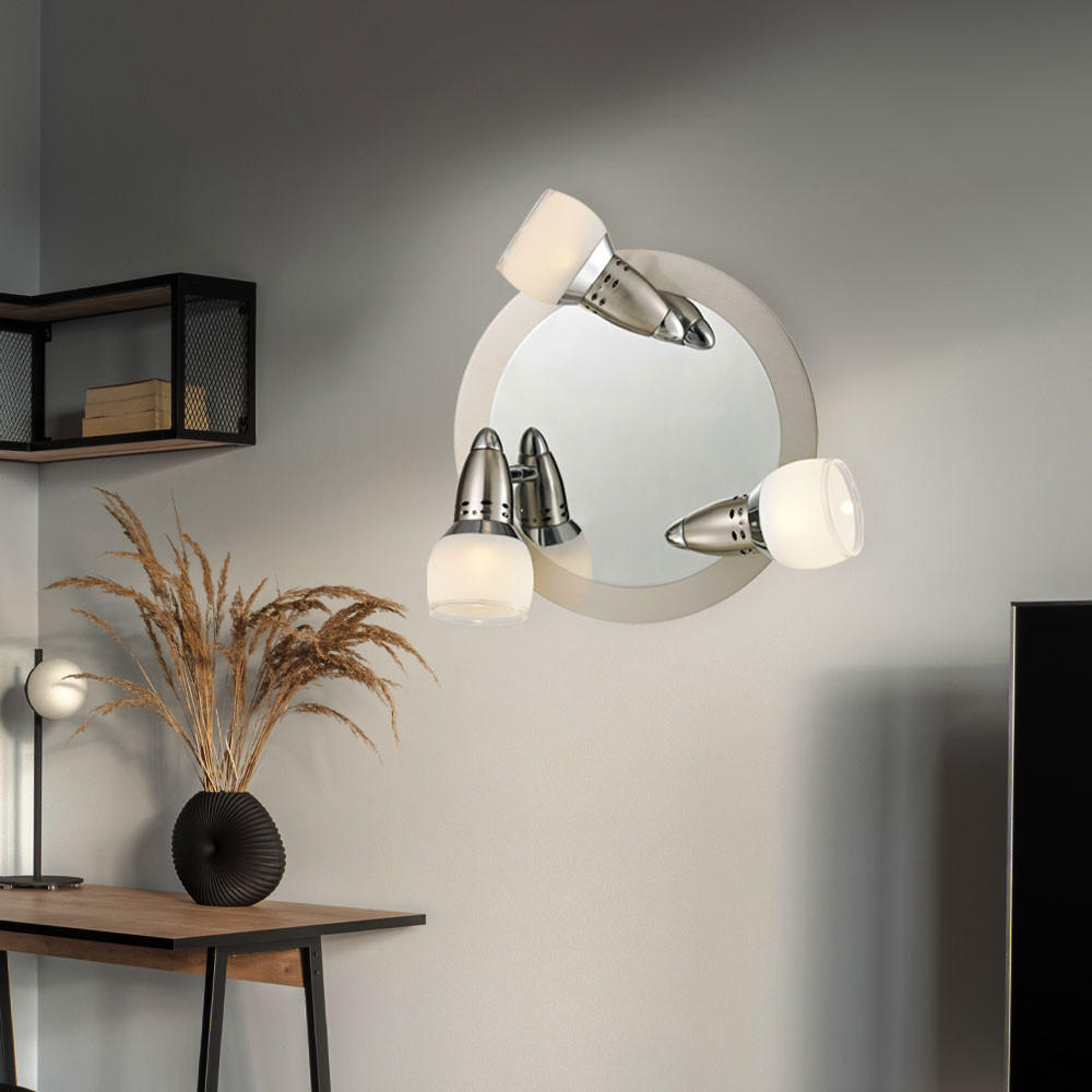 Thumbnail - Esto Led, Silber, Glas, Rund, 26x16x26 cm, Lampen & Leuchten, LED Beleuchtung, LED-Deckenleuchten