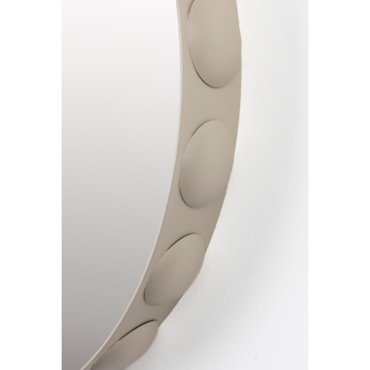 WANDSPIEGEL Bubbles Beige - Beige, Metall (50/50/6cm) - Zuiver