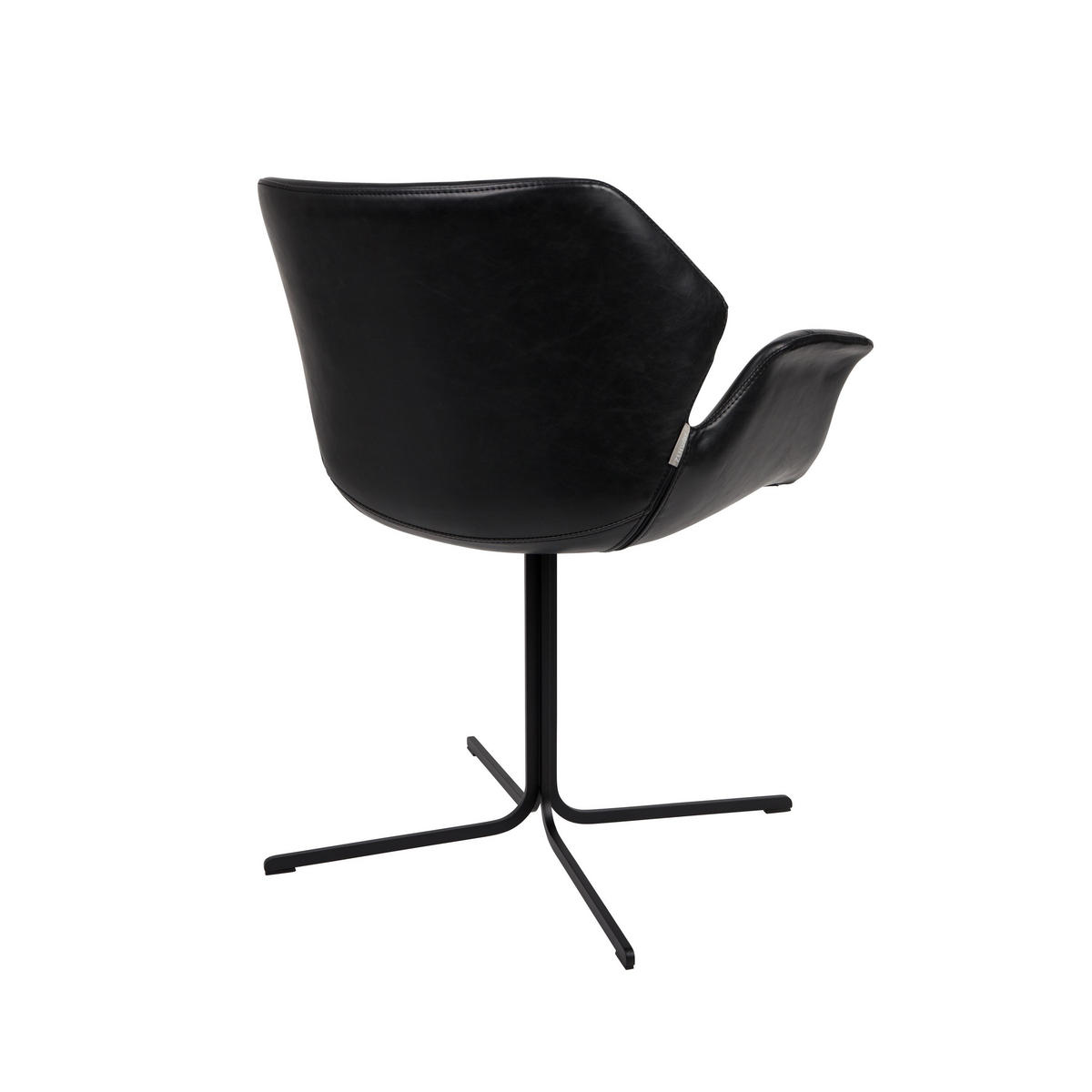 ESSZIMMERSTUHL Nikki Schwarz - 2 er Set - Schwarz, Kunststoff (66/80/62cm) - Zuiver