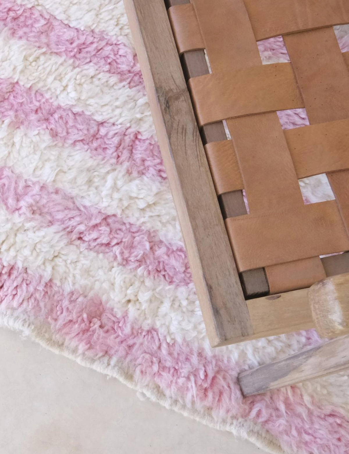 BERBERTEPPICH aus reiner Wolle 62x 232 cm - Pink, Naturmaterialien (62/232cm) - AFK Living