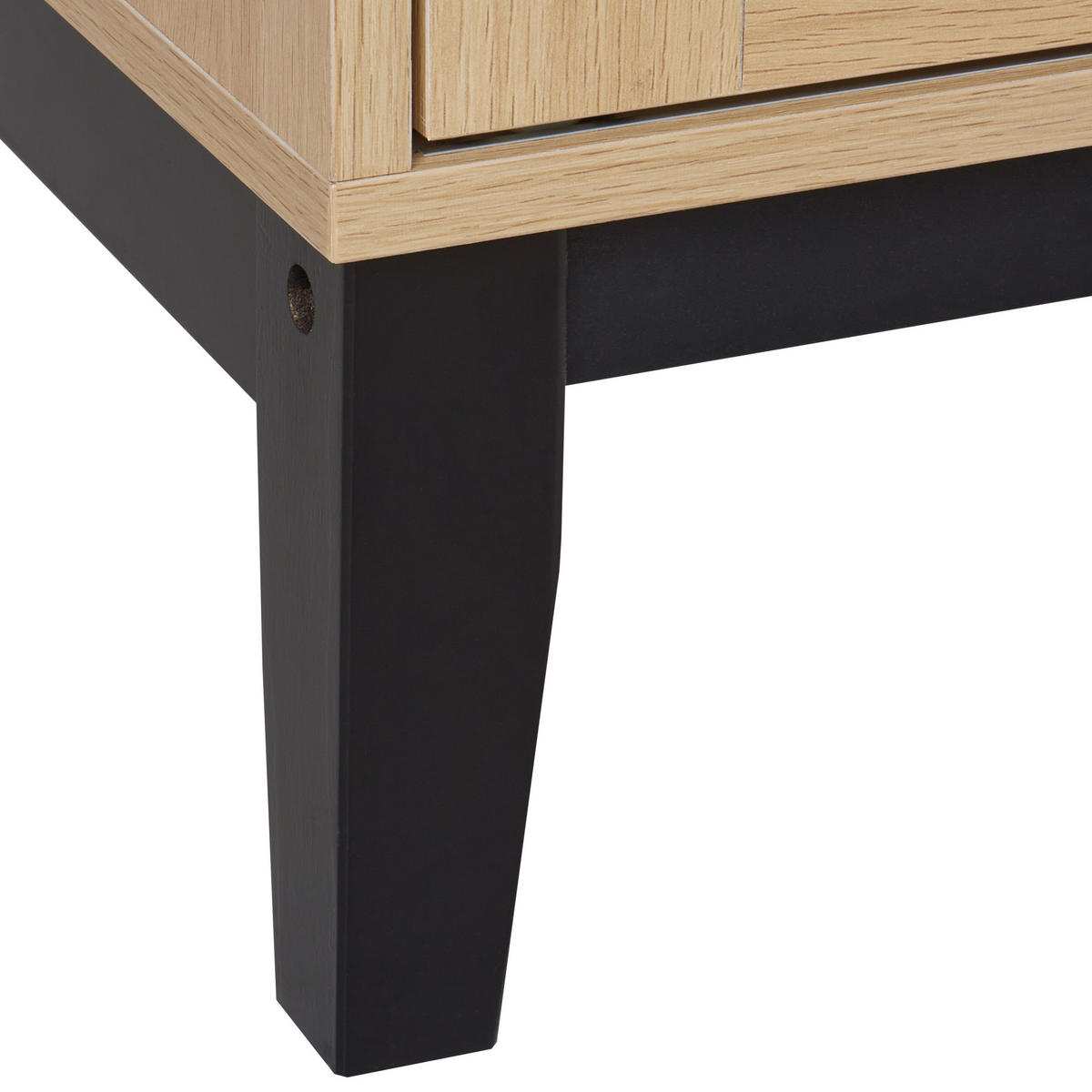 VITRINE mit Glastüren 80 cm Hellbraun Rumson - Braun, Holzwerkstoff (80/183/40cm) - Beliani