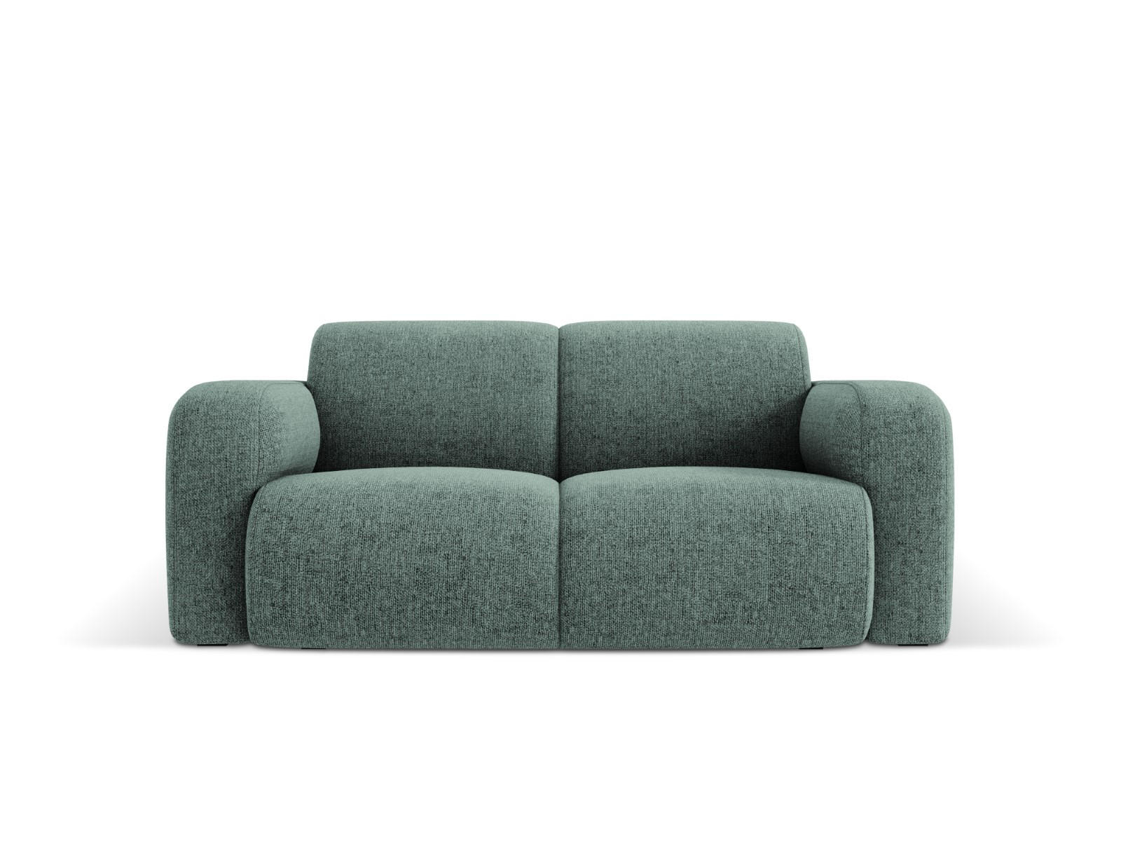 SOFA Molino aus Chenille-Stoff petrol 2 Sitzplätze - Petrol, Textil (95/72/170cm) - Micadoni