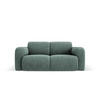 SOFA Molino aus Chenille-Stoff petrol 2 Sitzplätze - Petrol, Textil (95/72/170cm) - Micadoni