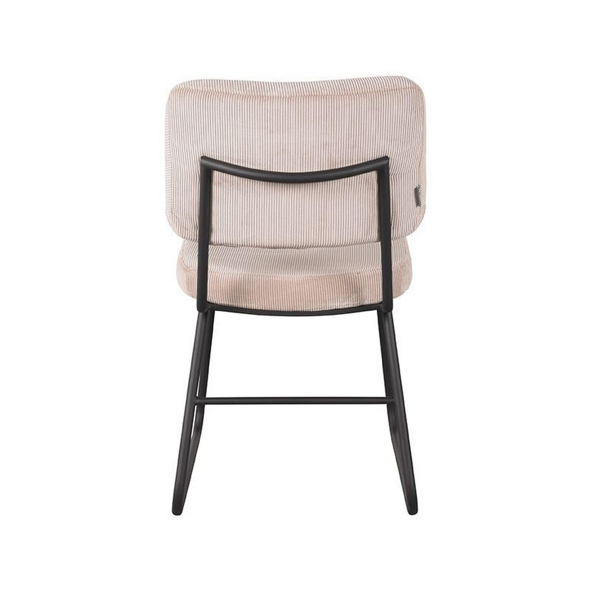 ESSZIMMERSTUHL Noah Beige 61/47/85 cm 2er-Set - Creme, Textil (47/85/61cm) - LABEL51