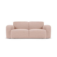 SOFA Molino aus Boucle puderrosa 2 Sitzplätze - Pink, Textil (95/72/170cm) - Micadoni