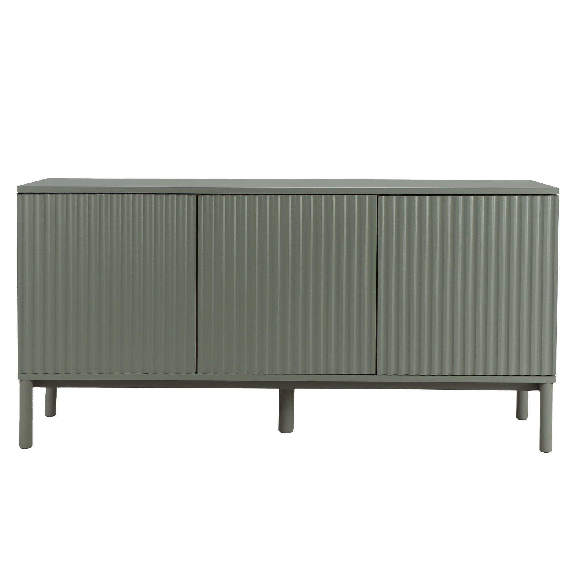 SIDEBOARD Melton Grün 150 cm x 75 cm - Grün, Holzwerkstoff (150/75/40cm) - Kenay Home