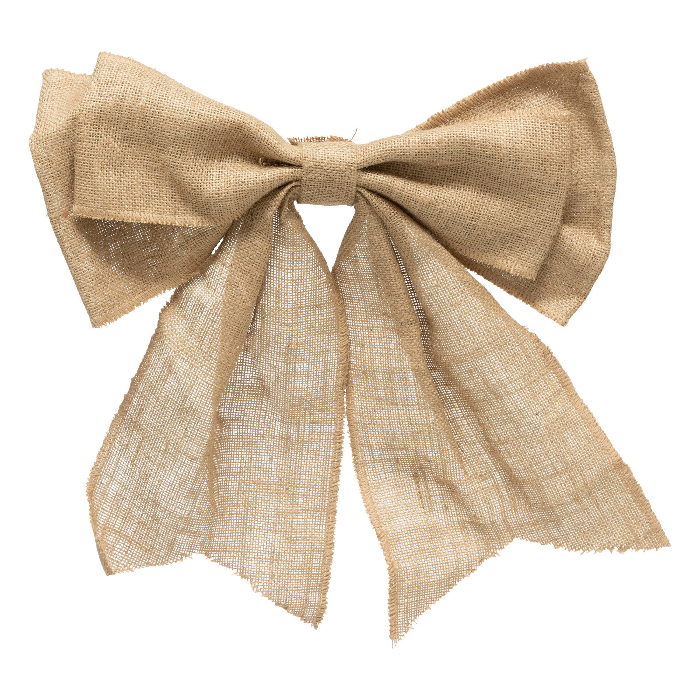 SCHLEIFE Jute Baumschmuck 40/46 cm - Beige, Naturmaterialien (4.5/40/40cm) - Atmosphera Createur d´interieur