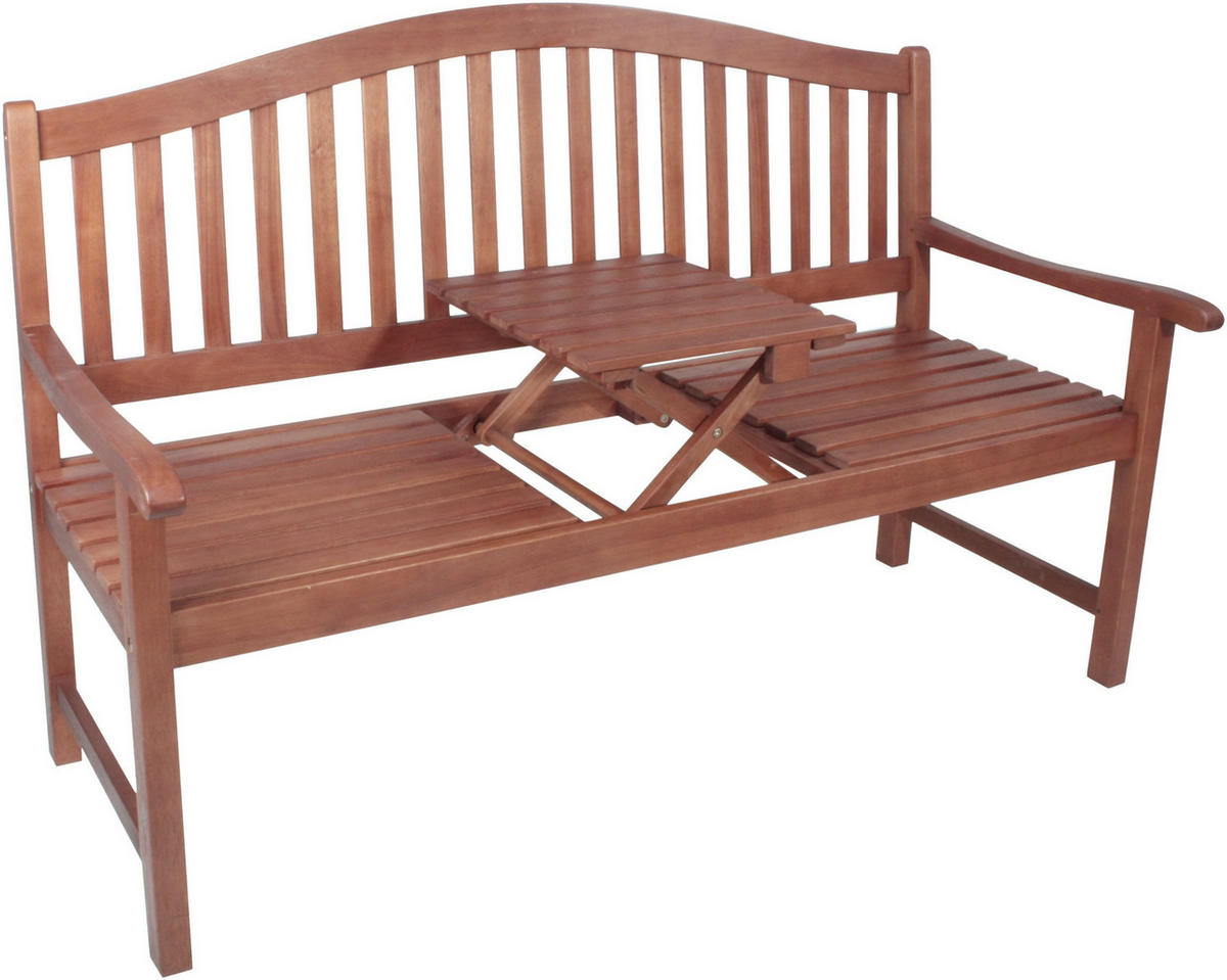 GARTENBANK Utah 3er Sitz - Braun, Holz (64/106/150cm) - Sedex