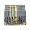 ÜBERWURF 255/360 cm, Schottenkaro, 100% Baumwolle - Gelb, Textil (255/360cm) - Homescapes