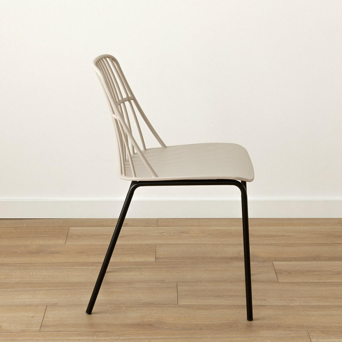 STUHL Taos Beige 45.5 cm x 82 cm - Beige, Kunststoff (45/82/55cm) - Kenay Home