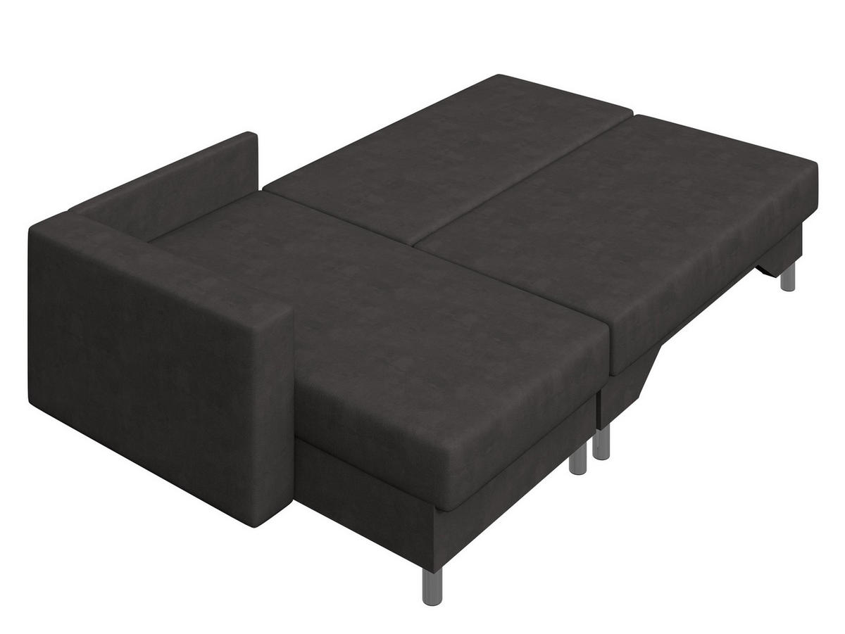 ECKSOFA Tom, Seite: Rechts - Dunkelbraun/Beige, Holz/Kunststoff (215/133cm) - MIRJAN24