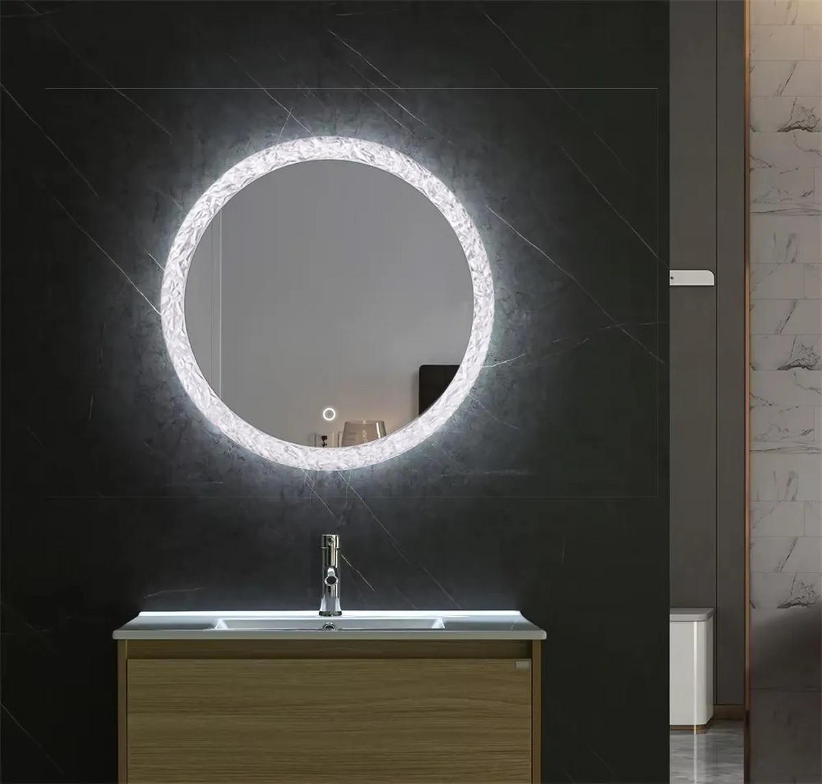 SPIEGEL Rea Led 60cm Yh-3562 - Transparent, Glas (60/60/60cm) - REA