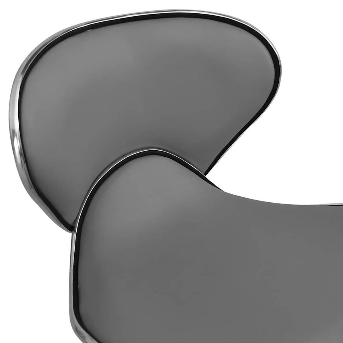 BÜROSTÜHLE Liegen Armlehnen 46.5/48.5/83.5 cm Grau Kunstler - Grau, Leder (48.5/83.5/46.5cm) - vidaXL