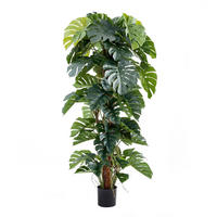 KUNSTPFLANZE Künstlicher Split-Philodendron – Zephira 190 cm - Grün, Kunststoff (190cm) - aplanta