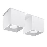 LED DECKENLEUCHTE Aluminium Weiß 2-flammig - Weiß, Metall (26/10/12cm)