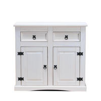 SIDEBOARD weiß - Weiß, Holz/Textil (92/84/44cm) - ebuy24