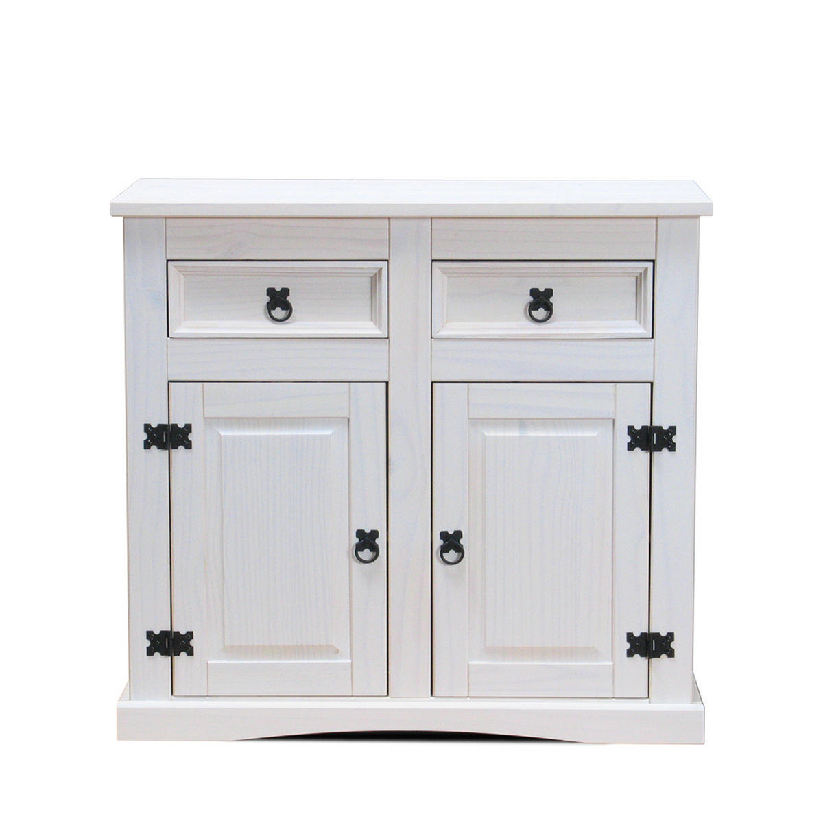 SIDEBOARD weiß - Weiß, Holz/Textil (92/84/44cm) - ebuy24