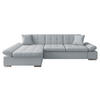 ECKSOFA Malwi, Seite: Links - Platinfarben, Holz/Textil (278/161cm) - MIRJAN24
