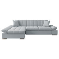 ECKSOFA Malwi, Seite: Links - Platinfarben, Holz/Textil (278/161cm) - MIRJAN24