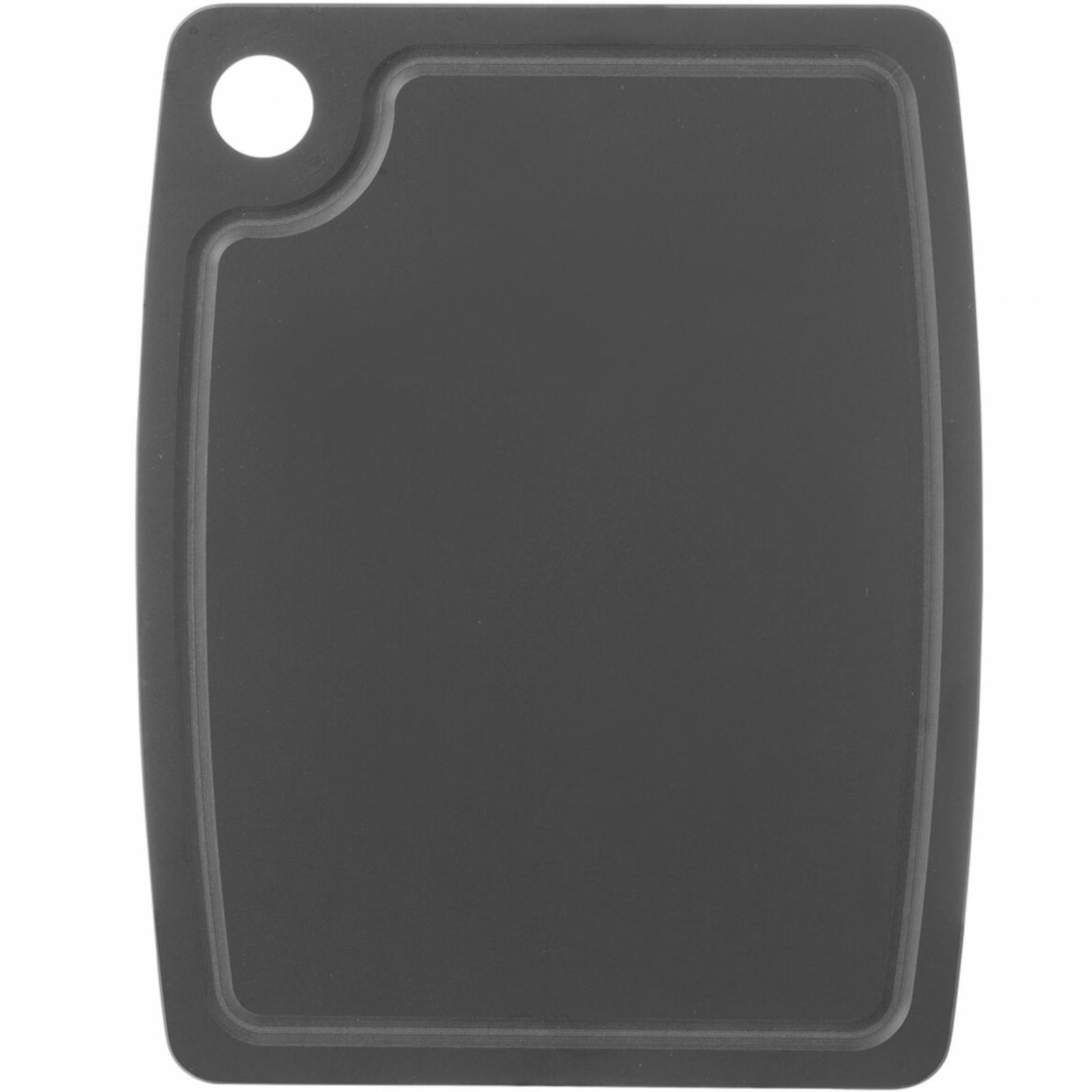 SCHNEIDEBRETT rutschfest – Spülmaschinenfest – Schwarze Holzfaser – 44 x 32,5 cm - Schwarz, Keramik (33/44cm) - Hendi