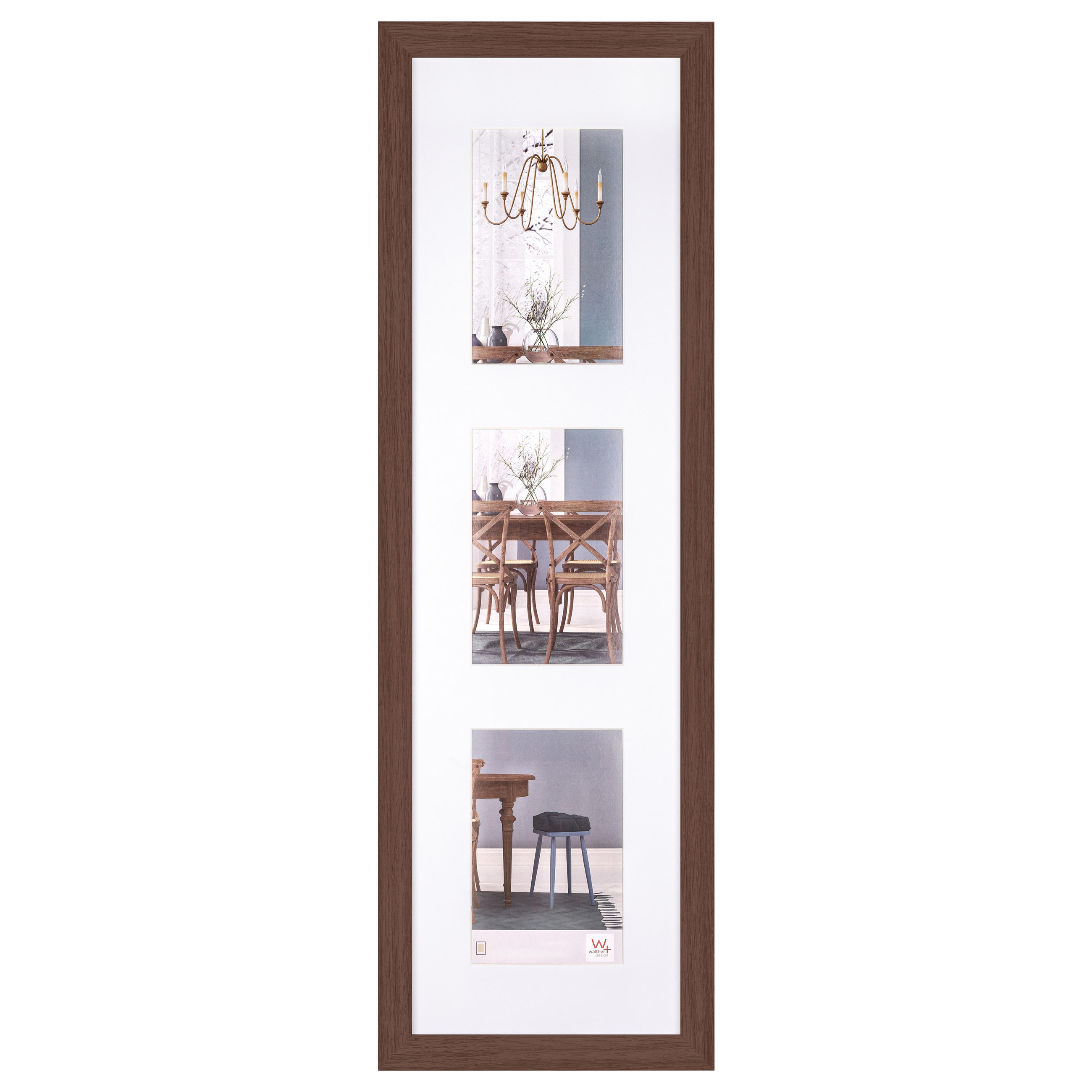 BILDERRAHMEN Fiorito Holzrahmen 3X10x15 cm, eiche dunkel - Dunkelbraun, Holzwerkstoff (17.8/60.8/2.1cm) - walther design