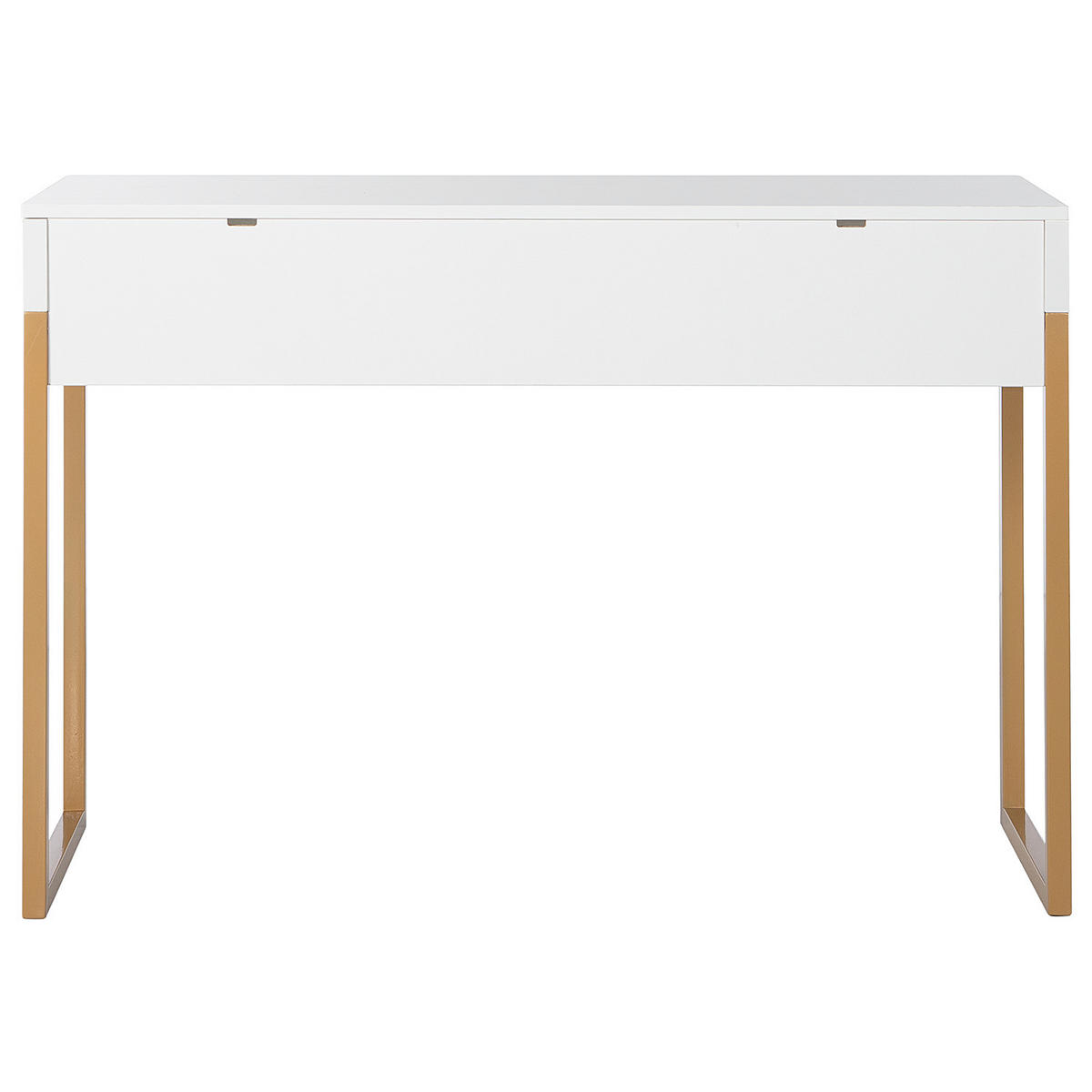 SCHREIBTISCH - Goldfarben, Holzwerkstoff/Metall (40/110/75cm) - home24