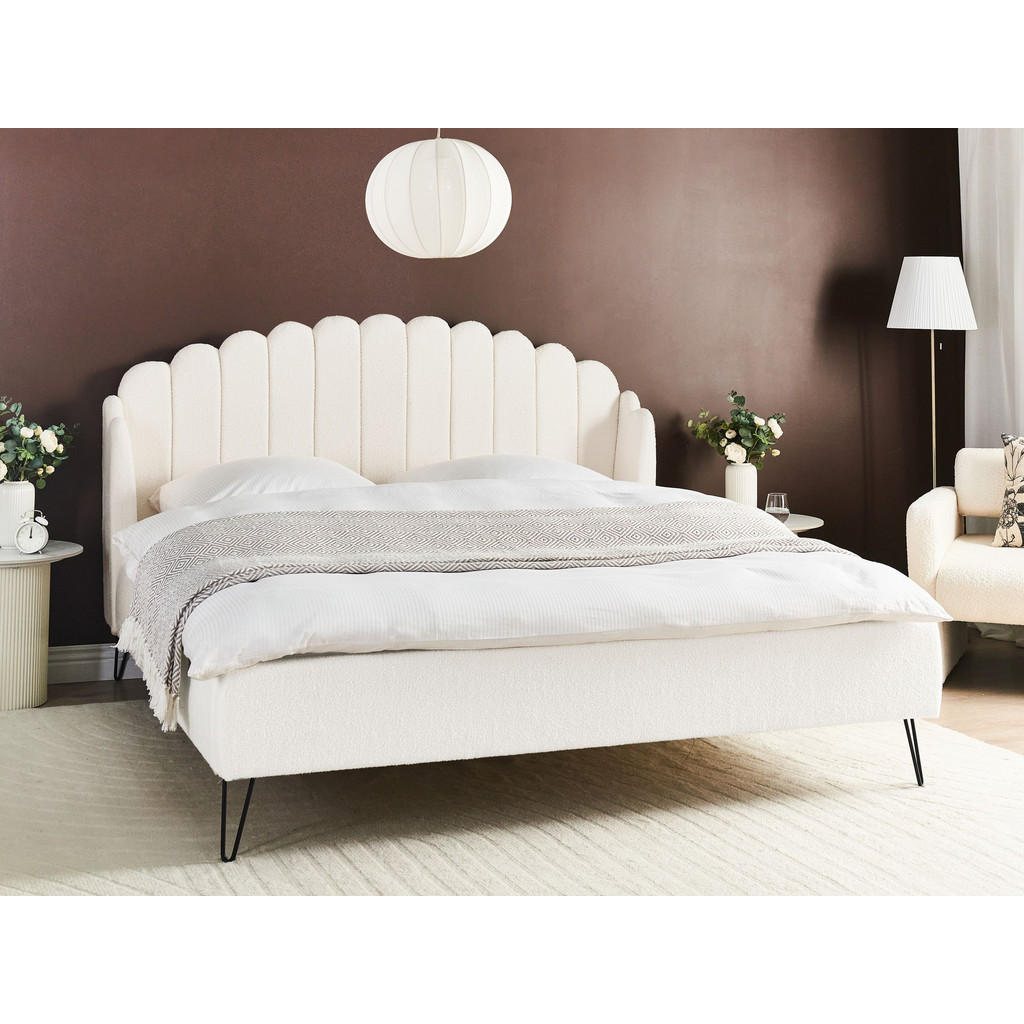 Thumbnail - Beliani Polsterbett, Creme, Textil, 180x200 cm, Schlafzimmer, Betten, Polsterbetten