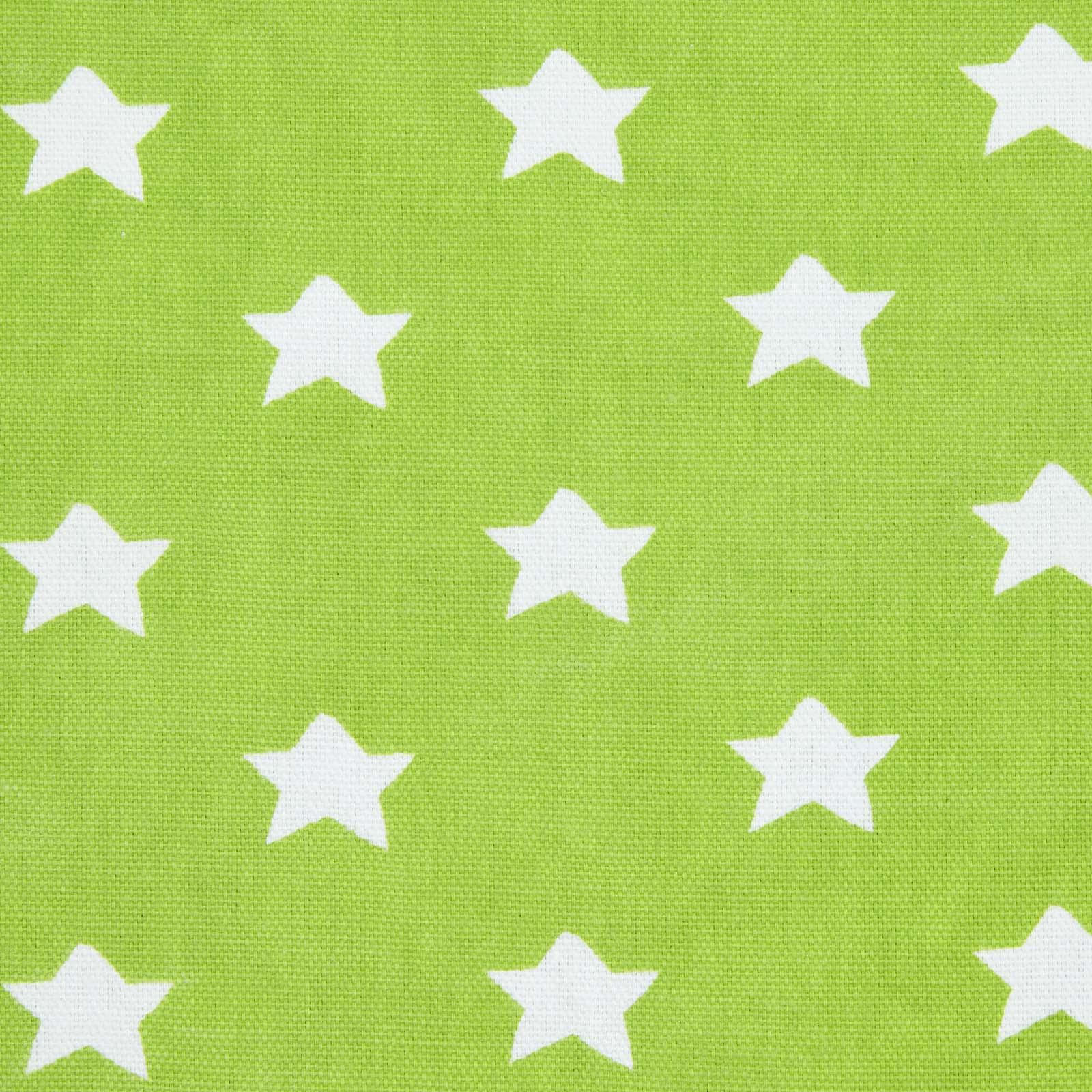 BAUMWOLLSTOFF Meterware Sterne grün, 150 cm - Grün, Textil (150/100cm) - Homescapes