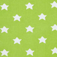 BAUMWOLLSTOFF Meterware Sterne grün, 150 cm - Grün, Textil (150/100cm) - Homescapes