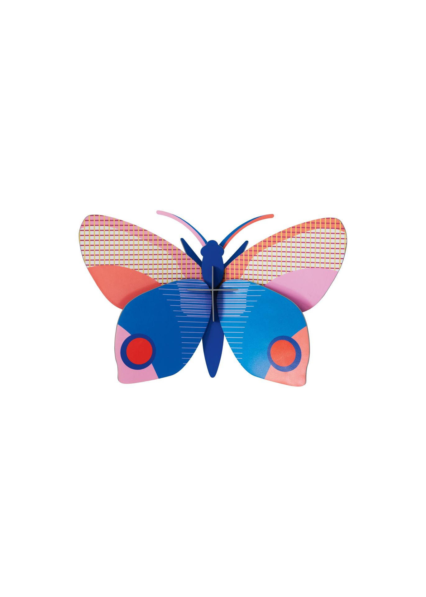WANDDEKO Leucht Falter 7/16 cm - Multicolor, Wellpappe (7/16/24cm) - KUNSTLOFT