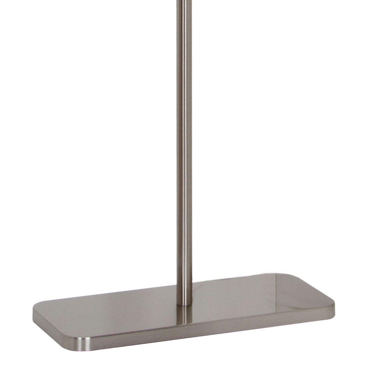 LED STEHLEUCHTE Nelson Silber Metall Textil - Silberfarben, Metall (36/16/154.6cm)