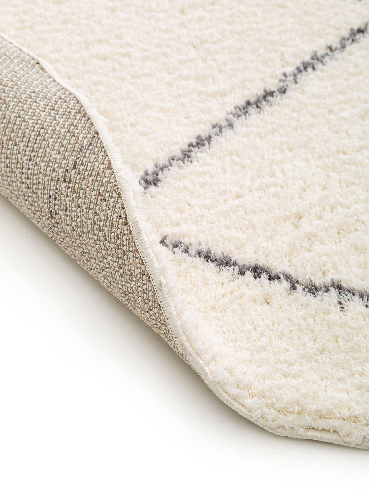 HOCHFLORTEPPICH rund Benno Cream ø 120 cm rund - Creme, Textil (120/120cm) - benuta Nest