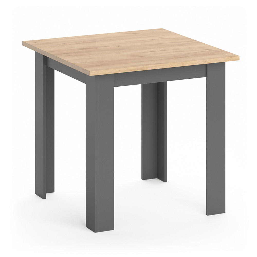 ESSTISCH Karlos Goldkraft Eiche 80 x 80 cm - Eiche Wotan, Holzwerkstoff (80/80/76.6cm) - Vicco