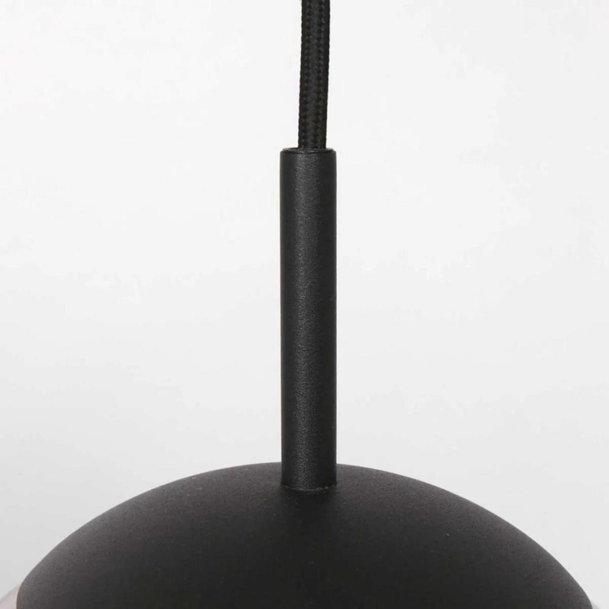 PENDELLEUCHTE Bollique 25/35-170 cm   - Schwarz, KONVENTIONELL, Glas/Metall (25/35-170cm)