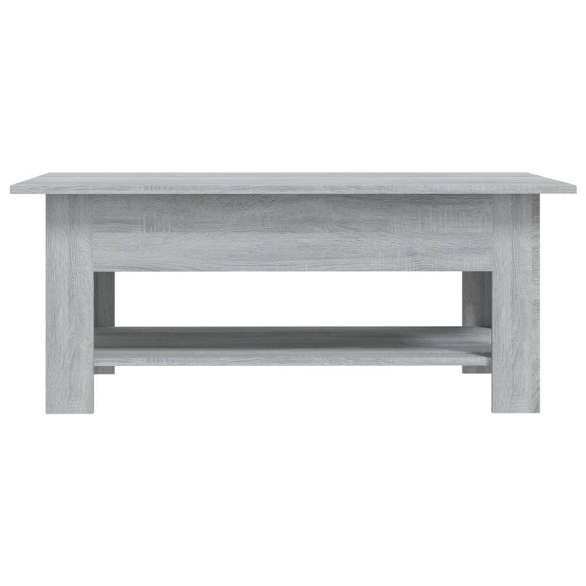 COUCHTISCH Grau Sonoma 102x55x42 cm Holzwerkstoff - Grau, Holzwerkstoff (102/55/42cm) - furnicato