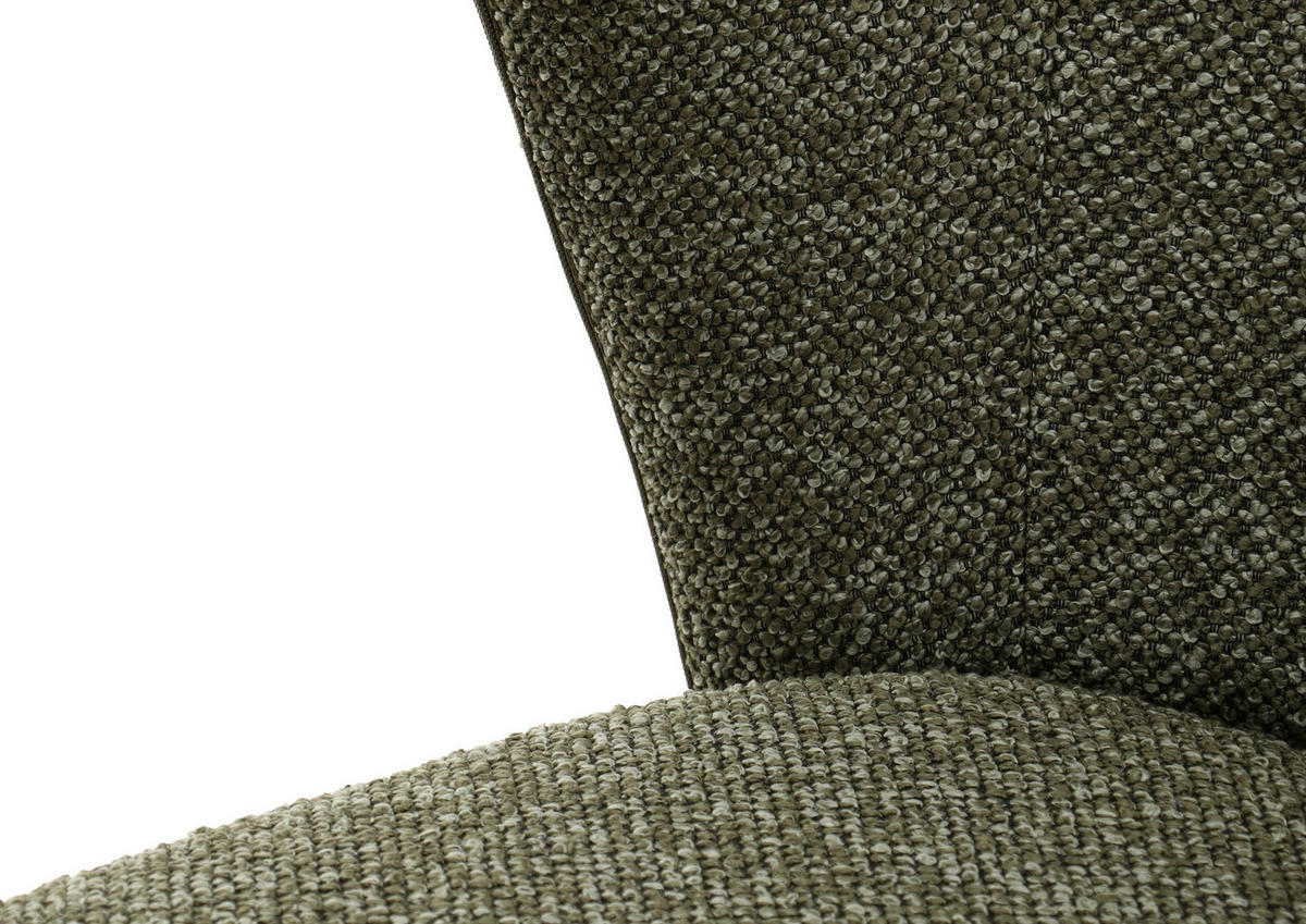 STUHL 100% Polyester 60 x 62 x 80 cm grün meliert POLSTERSTÜHLE #02 - Grün, Kunststoff (60/80/62cm) - Massivmoebel24