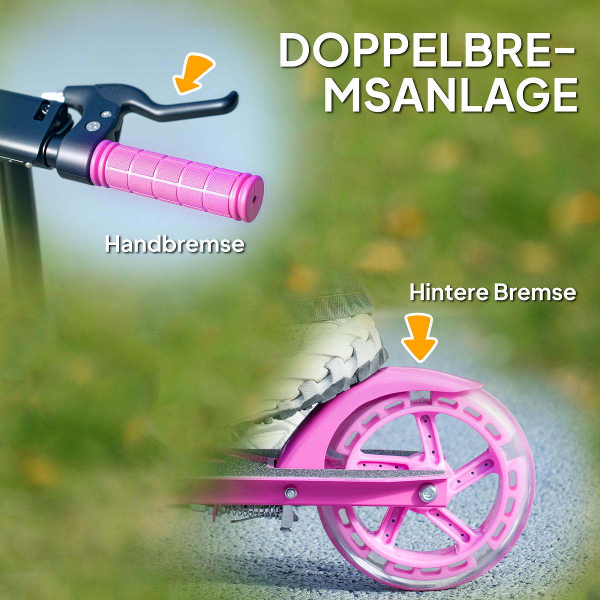 KINDERSCOOTER, Rosa, Kunststoff, Metall - Rosa, Kunststoff/Metall (73/36/89cm) - AIYAPLAY