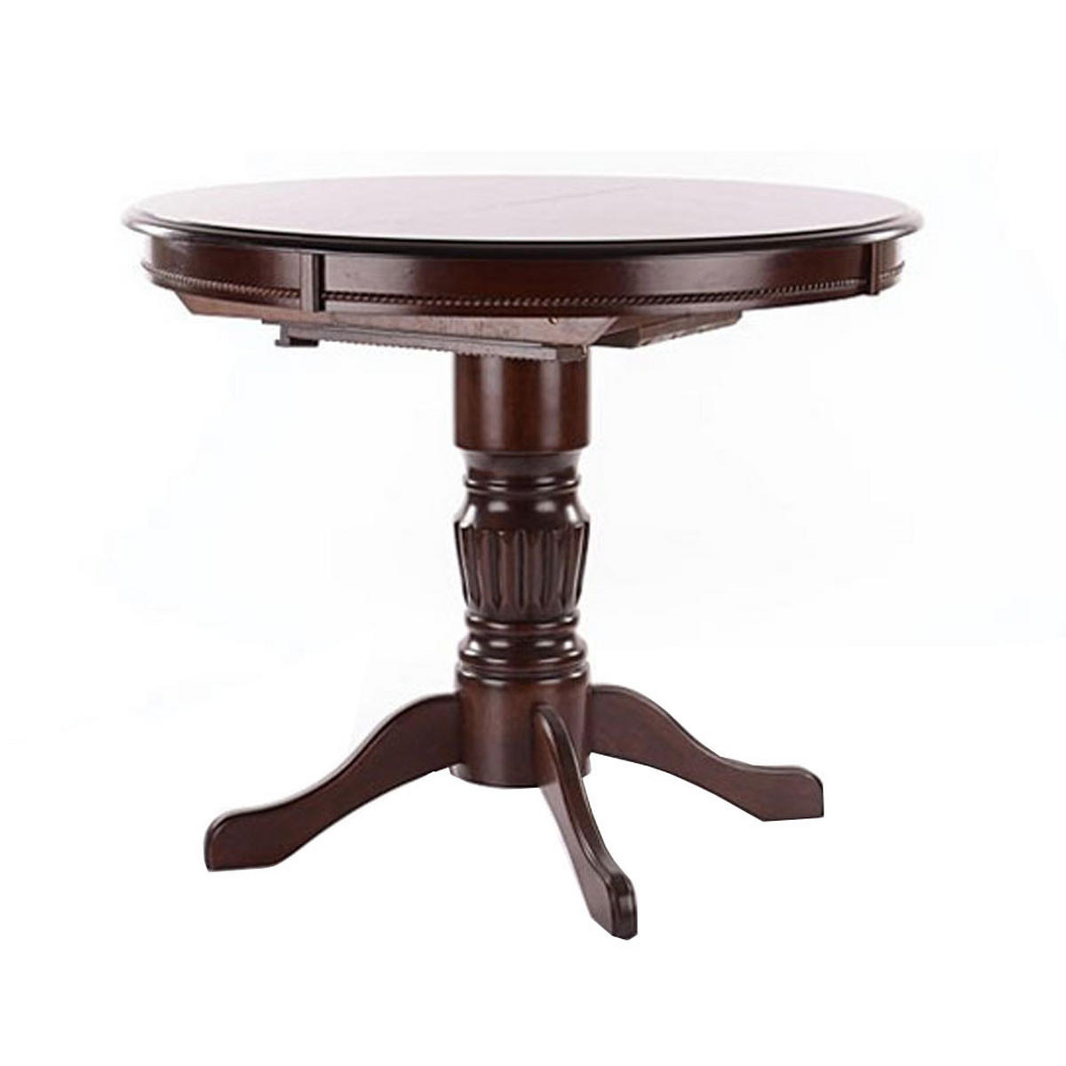 ESSTISCH Margoco Nussbaum dunkel 90-125 / 90 / 75cm - Nussbaumfarben, Holz/Holzwerkstoff (90/125/75cm) - Feldmann-Wohnen