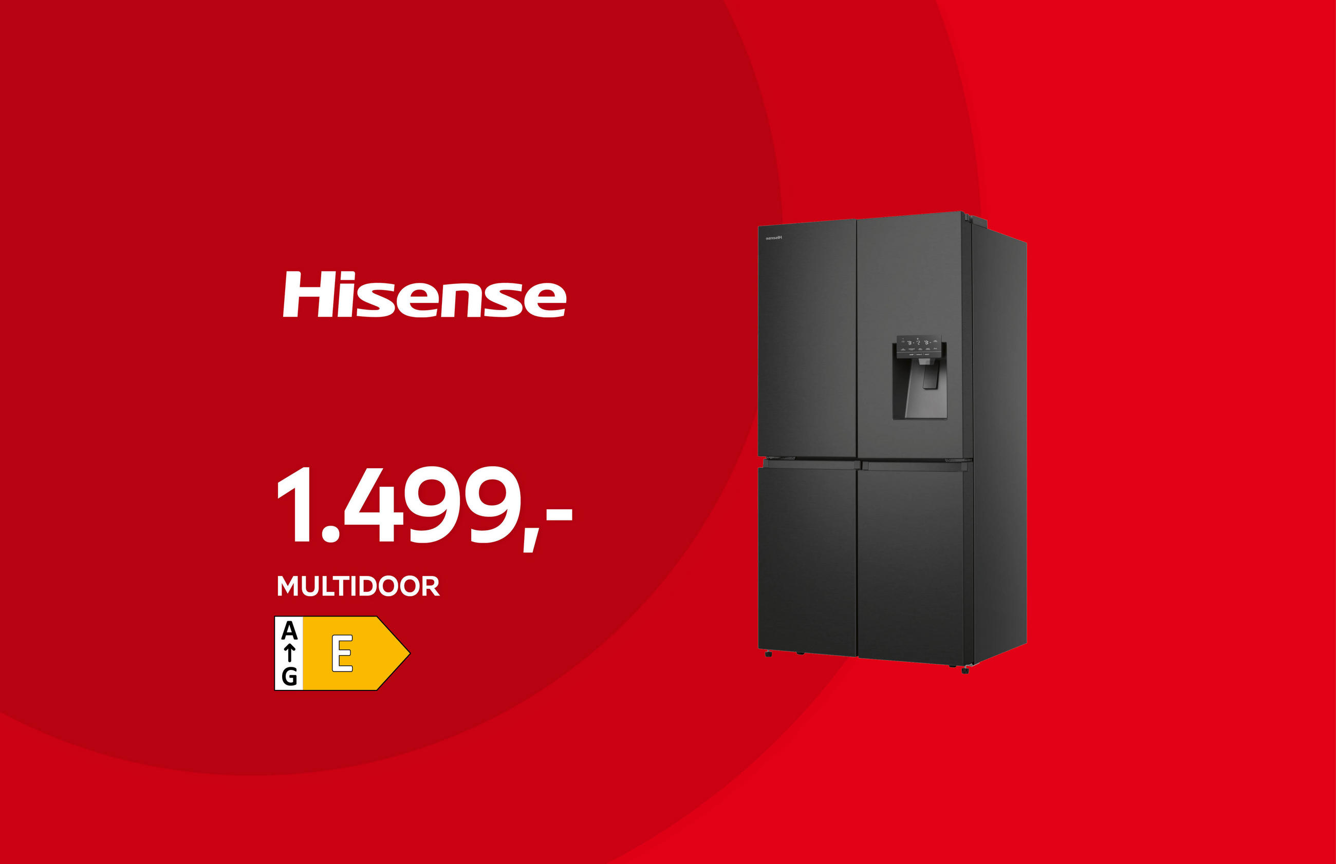 Hisense 1.499€ Multidoor Energieklasse: E