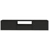 TV-LOWBOARD hängend, 3 Klappen und Ablage, Schwarz, 150 cm - Schwarz, Holzwerkstoff (150.1/30/30cm) - Selsey