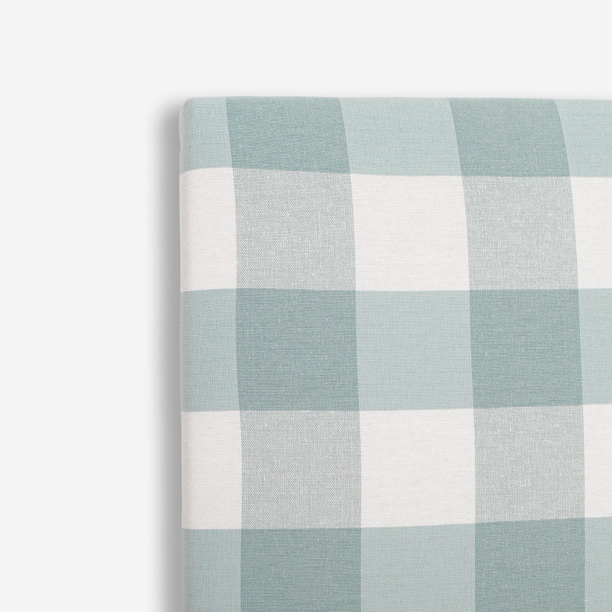 KOPFTEIL Gepolstertes Vichy-Stoff Turkis 145/52/3 cm LAREDO - Türkis, Textil (145/52/3cm) - RNT By Really Nice Things